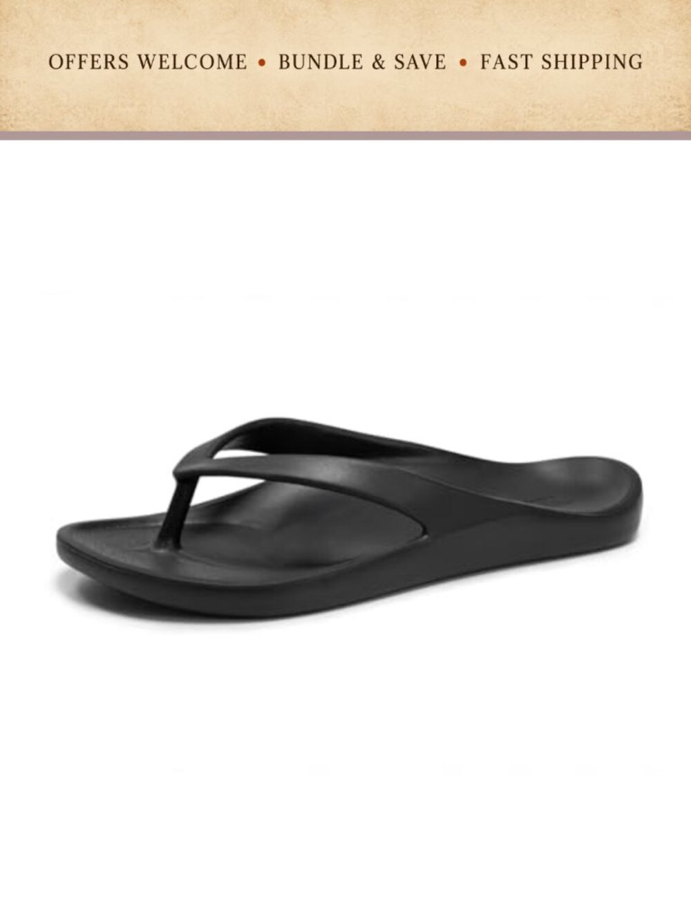 Arch Support Flip Flops Waterproof EVA Orthopedic Sandals Slip On